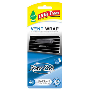 AROMATIZANTE LITTLE TREES VENTANA WRAP 4 PACK NEW CAR