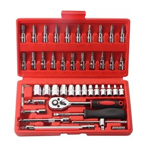 SET DE RATCHET 1/4 PULGADAS BIG RED CON DADOS HEXAGONAL (TORX-ESTRIA-PLANO-ALLEN), LLAVES ALLEN 60 PIEZAS MM