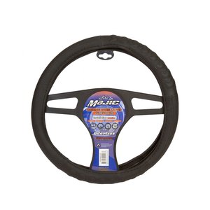FORRO DE VOLANTE MAJIC CU-VOL-0351 DOBLE CROMO NEGRO