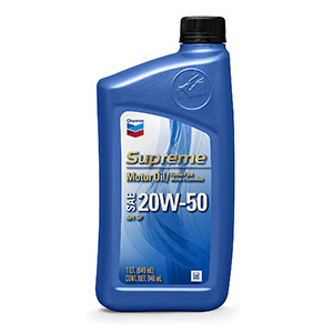 ACEITE DE MOTOR CHEVRON SUPREME 20W50 MINERAL API SQ QUART