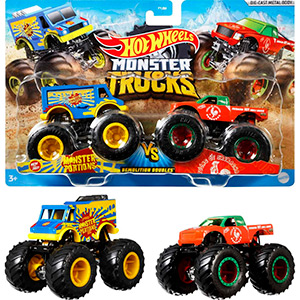 CARRO HOT WHEELS MONSTER TRUCKS DOBLE FYJ64