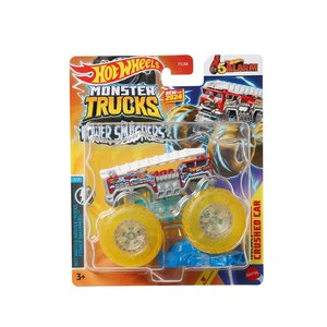 MONSTER TRUCKS APLASTADORES DE PODER  HOT WHELLS 5 ALARM